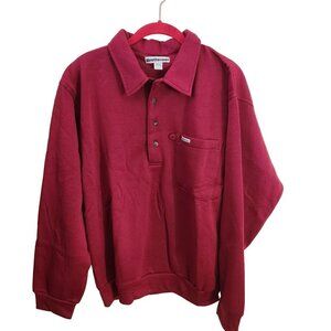 Vintage Weatherman Red 80s Grandpa Sweatshirt Size L